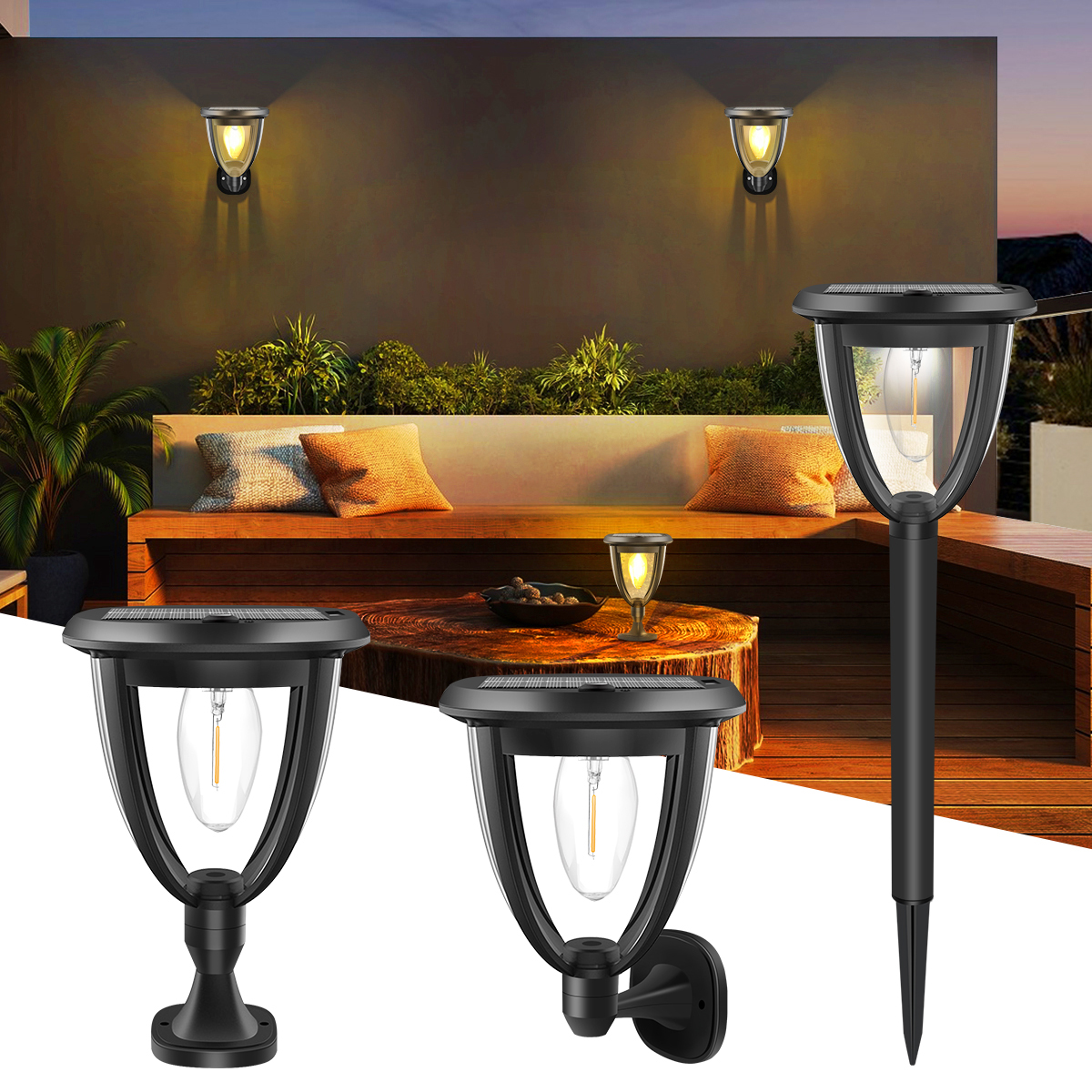 Outdoor Lighting Install - Solar Powered Light Outdoor Solar Lamp