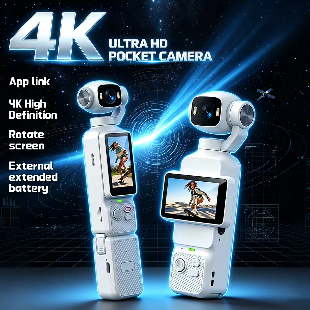 LK-033 4K Pocket Handheld Gimb - Outdoor Lighting Video avaliação e preço
