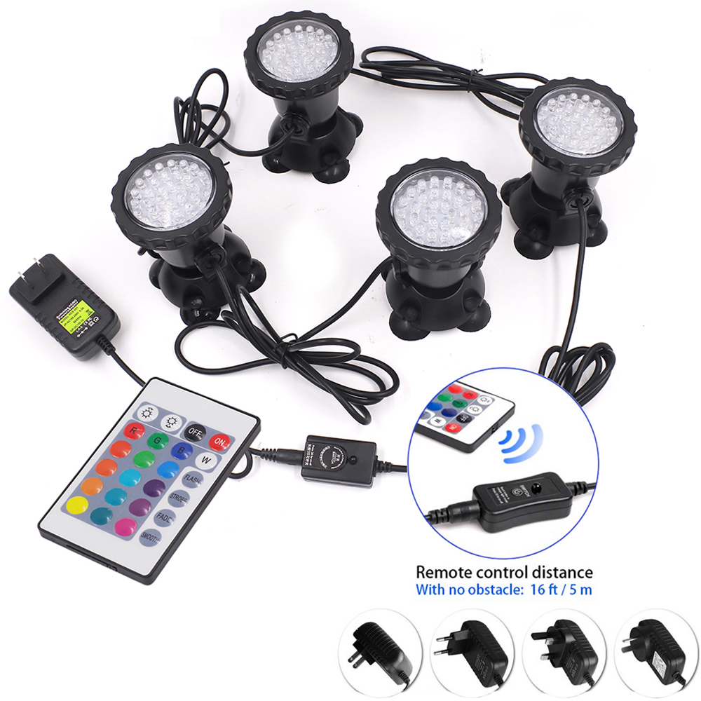 RGB LED Underwater Light IP68  - Pond Light Submersible avaliação e preço