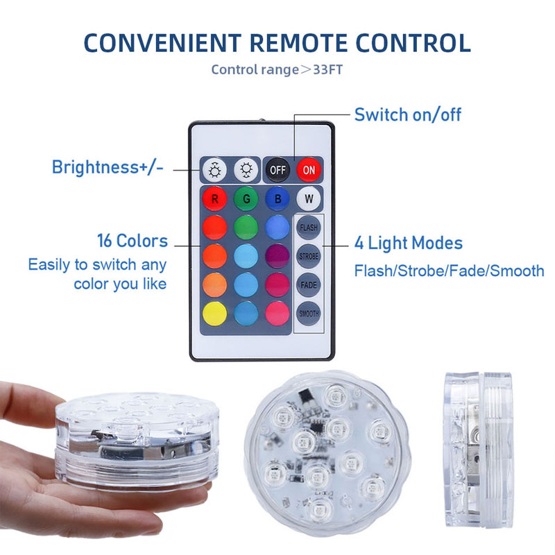 Multi Color Submersible LED Li - Pond Light Submersible avaliação e preço