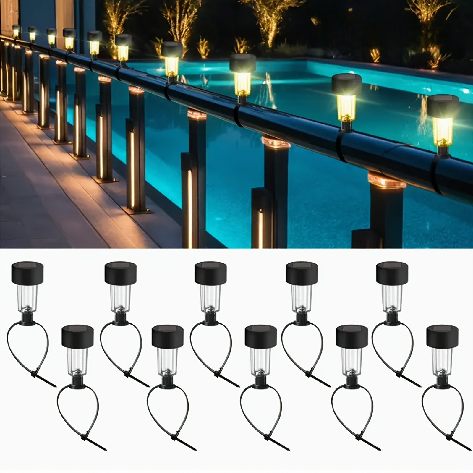 6 Packages Solar Pool Light Fr - Pond Light Submersible avaliação e preço