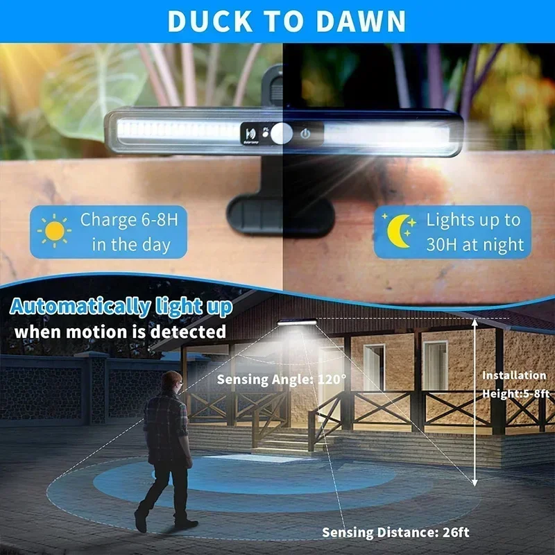 Clip On Solar Motion Lights Ou - Outdoor Lighting Portable avaliação e preço