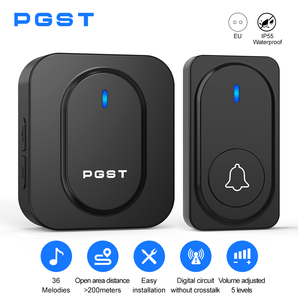 PGST Wireless Doorbell 36 Chim - Outdoor Lighting Install avaliação e preço
