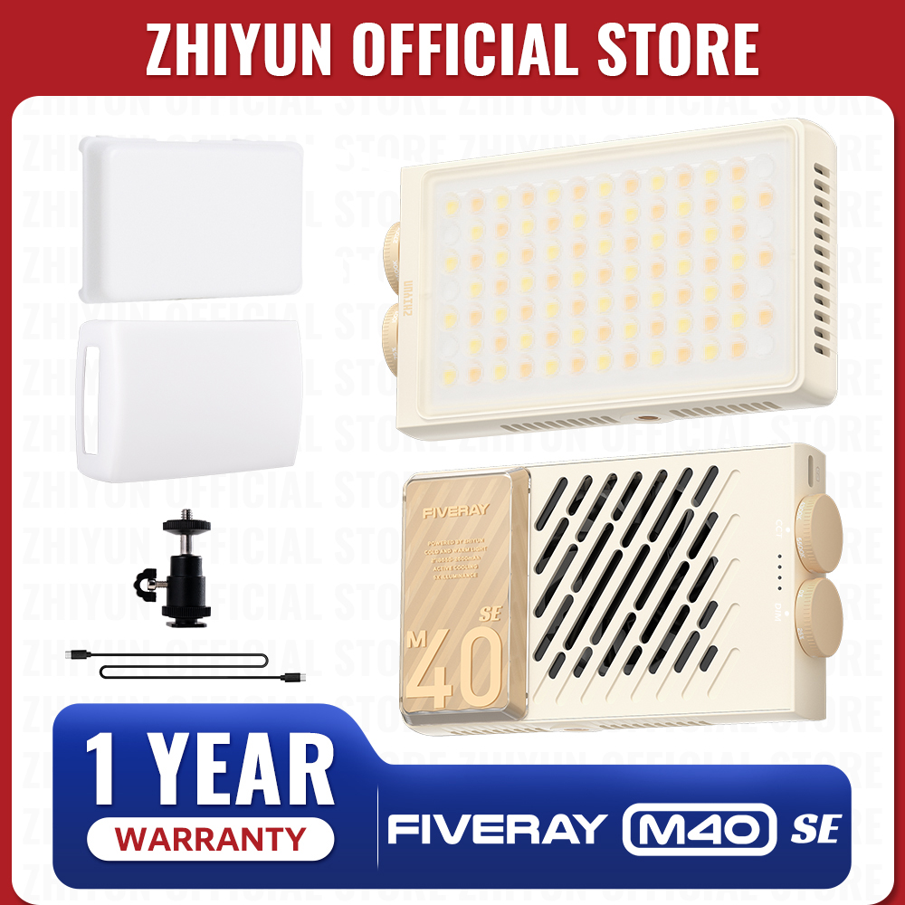 ZHIYUN Official FIVERAY M40 SE - Outdoor Lighting Video avaliação e preço