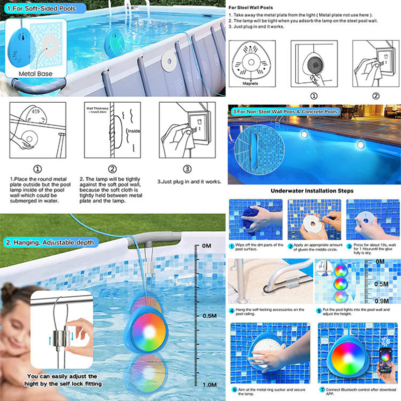 20W Led Swimming Pool Light Ip - Pond Light Submersible avaliação e preço