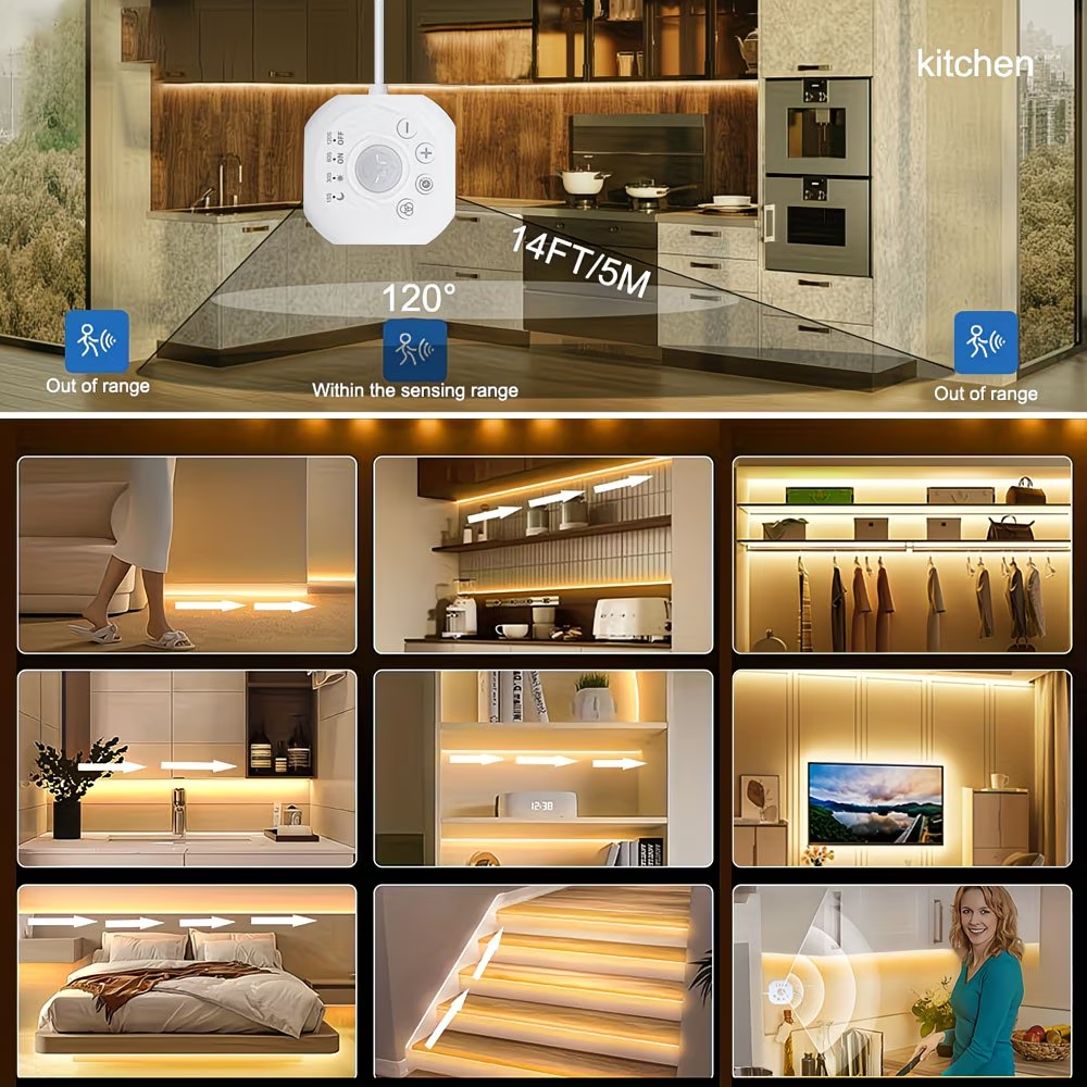 1- 5m Led Motion Sensor Light  - Outdoor Lighting Timer Switch avaliação e preço