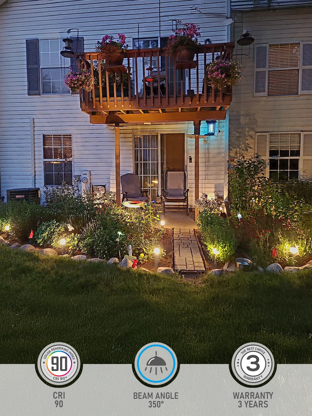 8Pcs LED Outdoor Garden Lawn L - Outdoor Lighting Install avaliação e preço