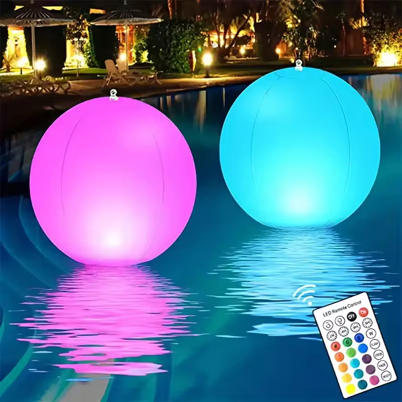 1-4PCS Floating Pool Lights wi - Pond Light Submersible avaliação e preço