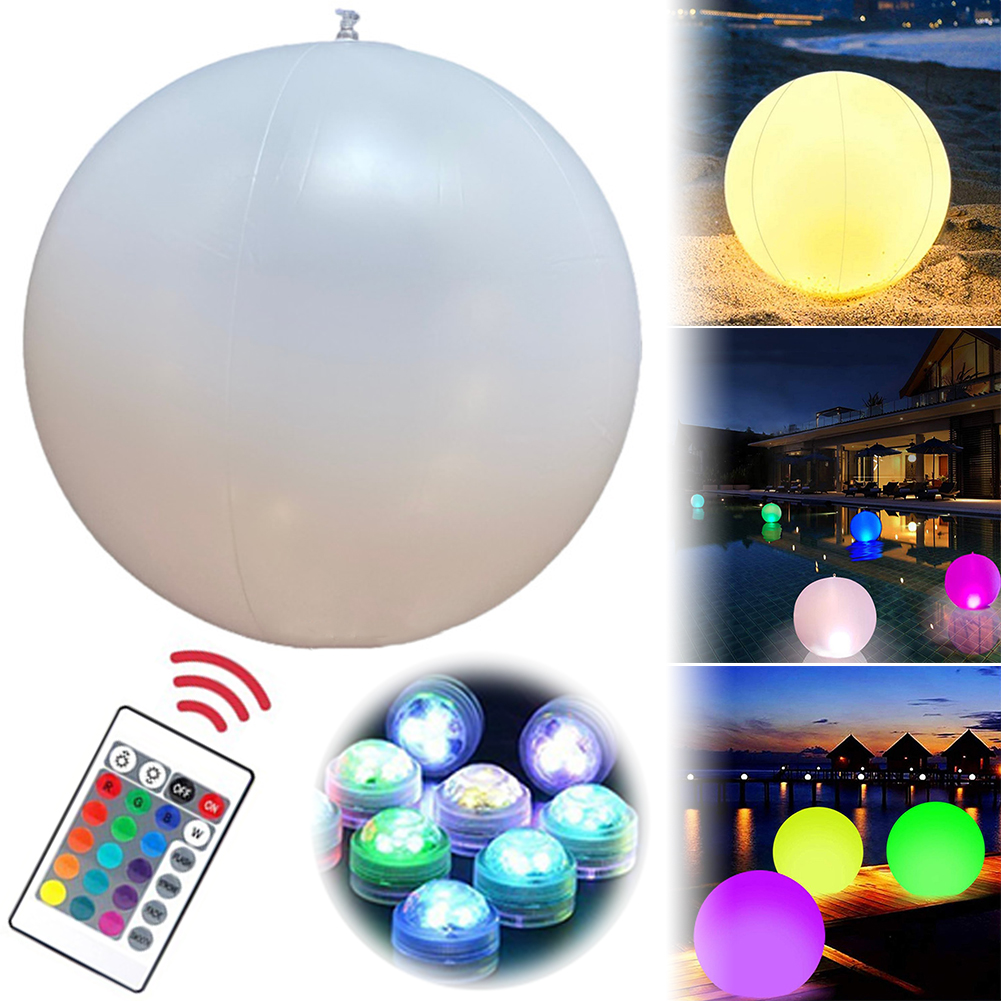1-4PCS Floating Pool Lights wi - Pond Light Submersible avaliação e preço