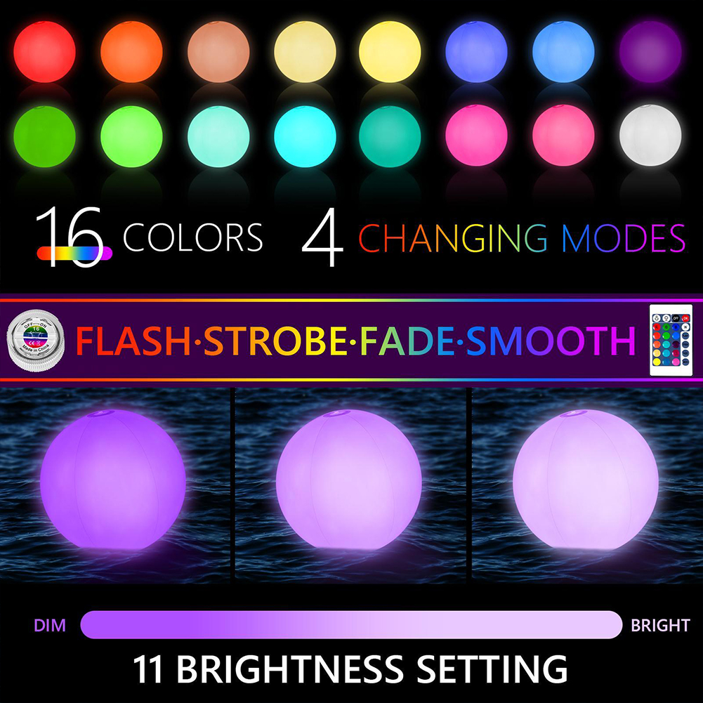 1-4PCS Floating Pool Lights wi - Pond Light Submersible avaliação e preço