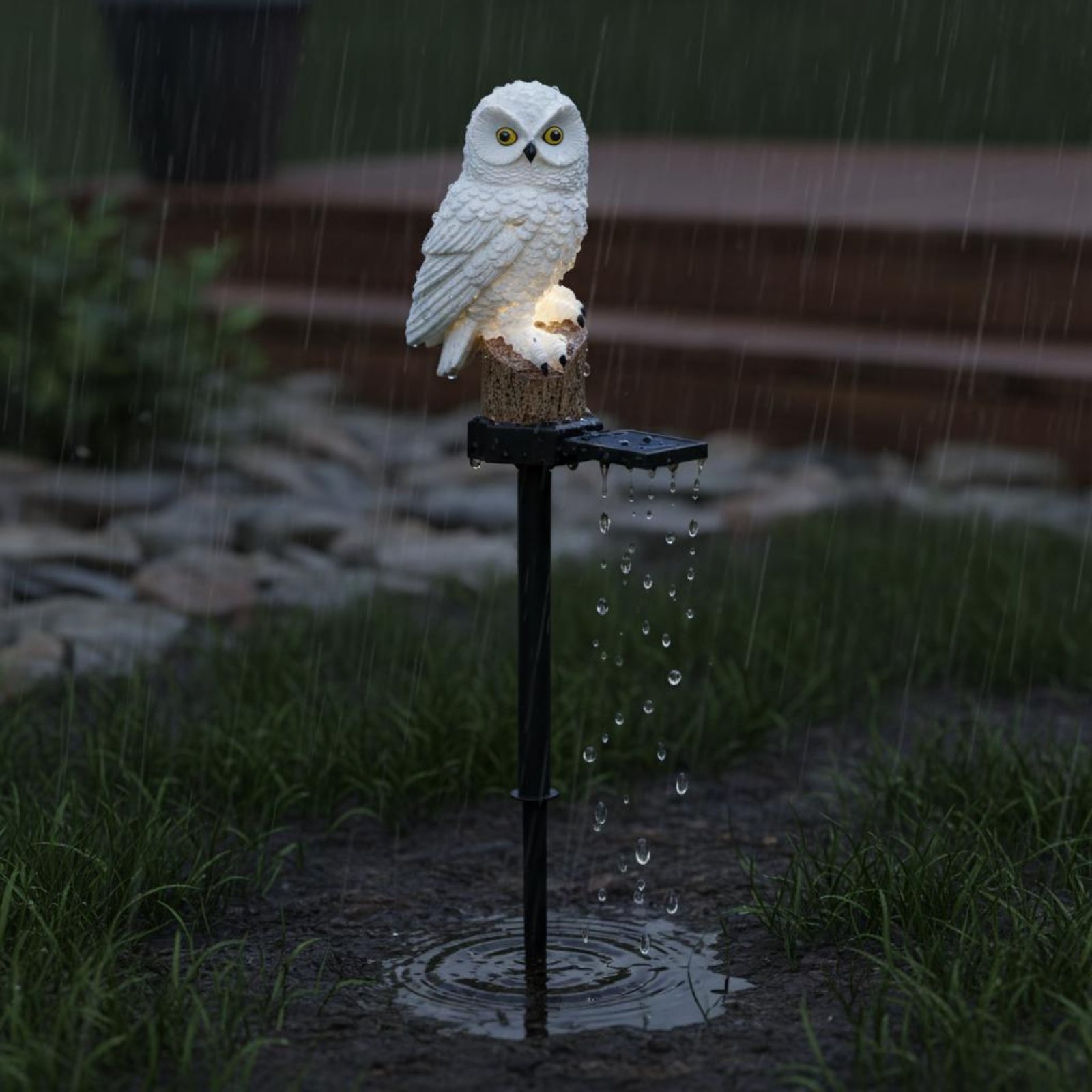 Solar Owl Stake Light Waterpro - Outdoor Lighting Install avaliação e preço