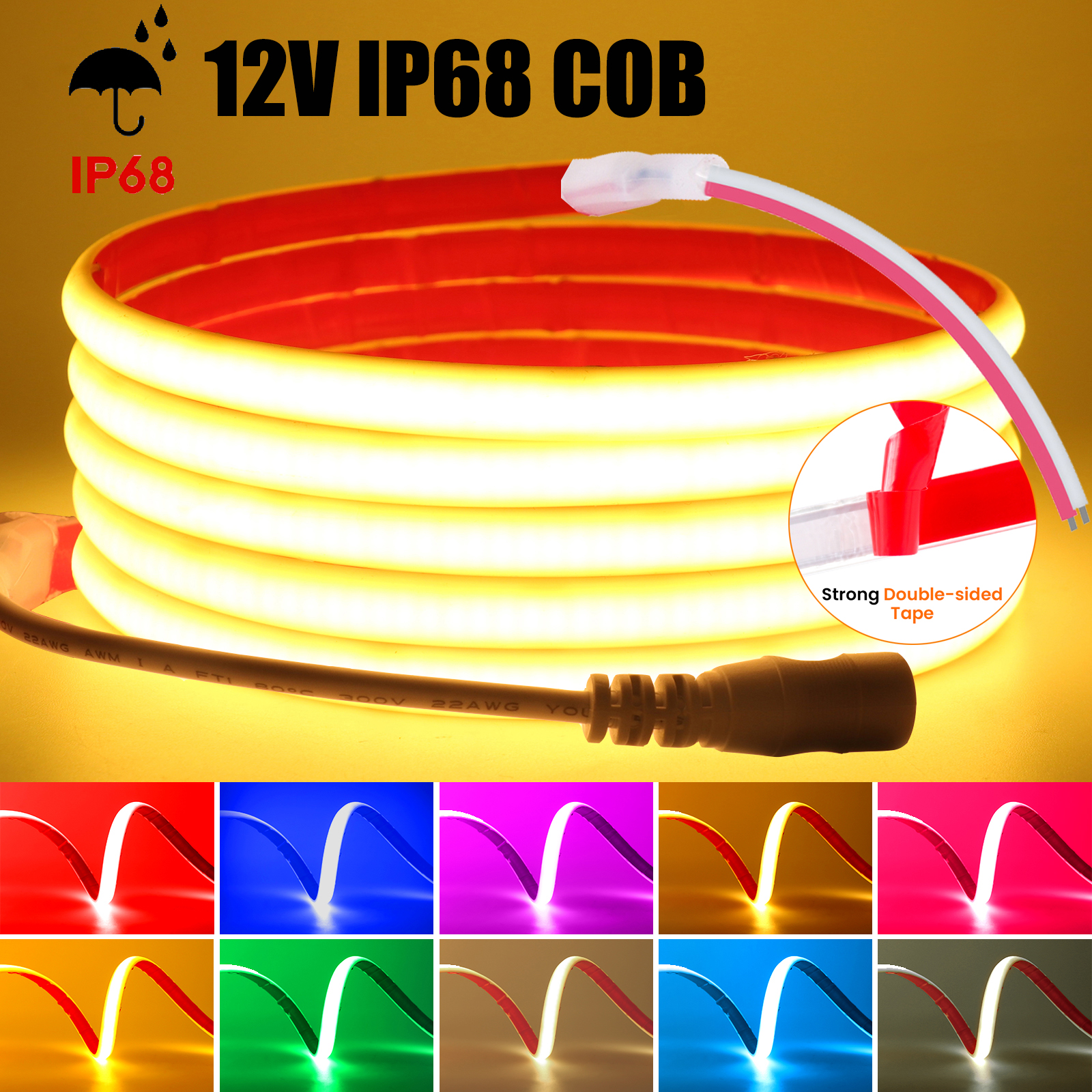 IP68 Waterproof COB LED Strip  - Pond Light Submersible avaliação e preço