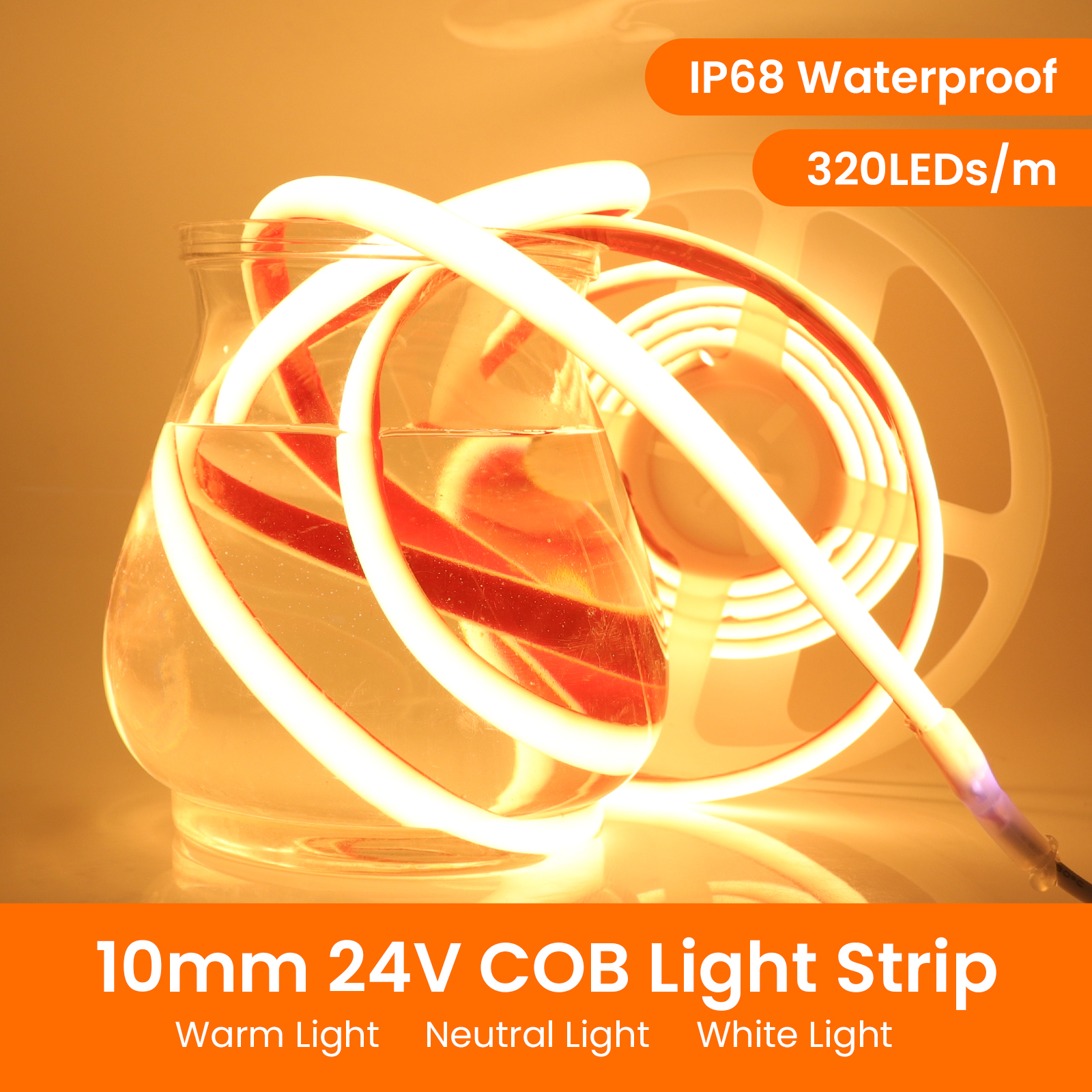 IP68 Waterproof COB LED Strip  - Pond Light Submersible avaliação e preço