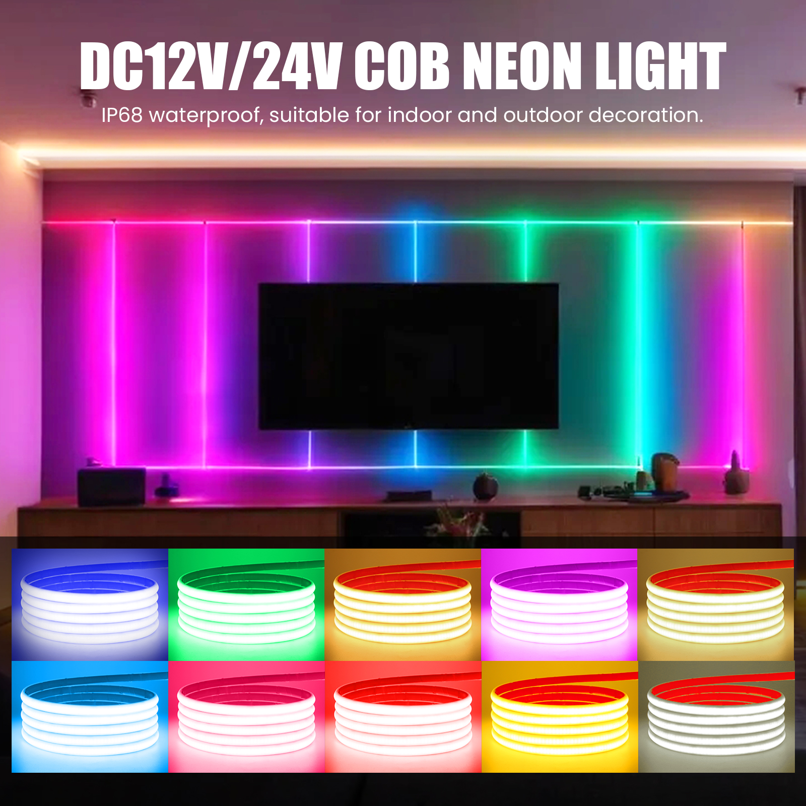 IP68 Waterproof COB LED Strip  - Pond Light Submersible avaliação e preço