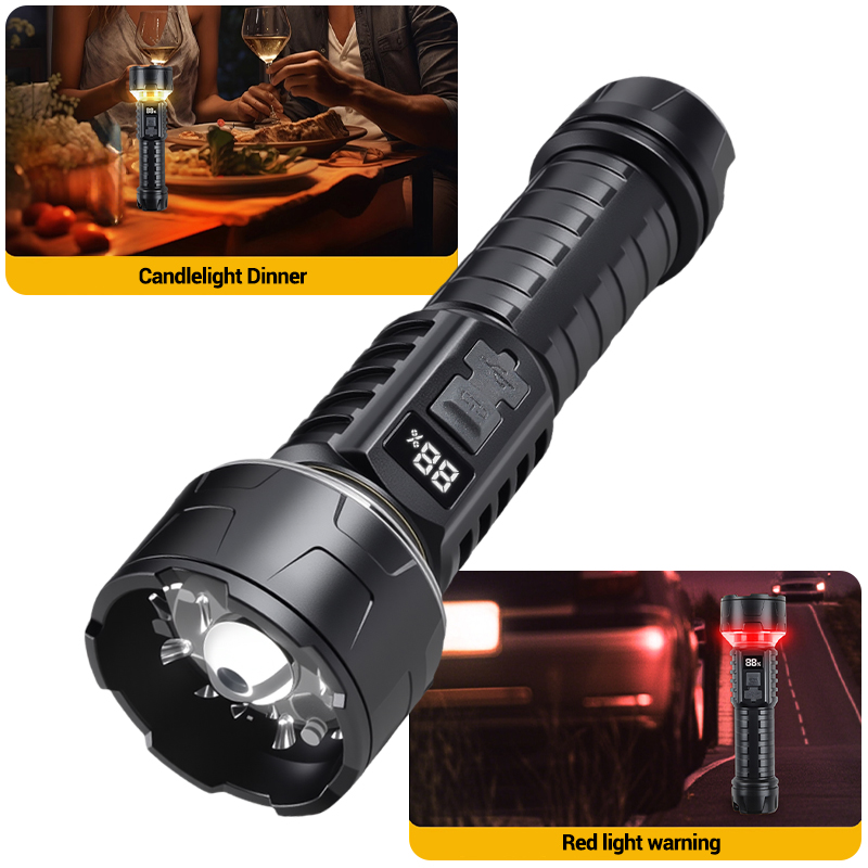 COB LED Flashlight Rechargeabl - Outdoor Lighting Portable avaliação e preço