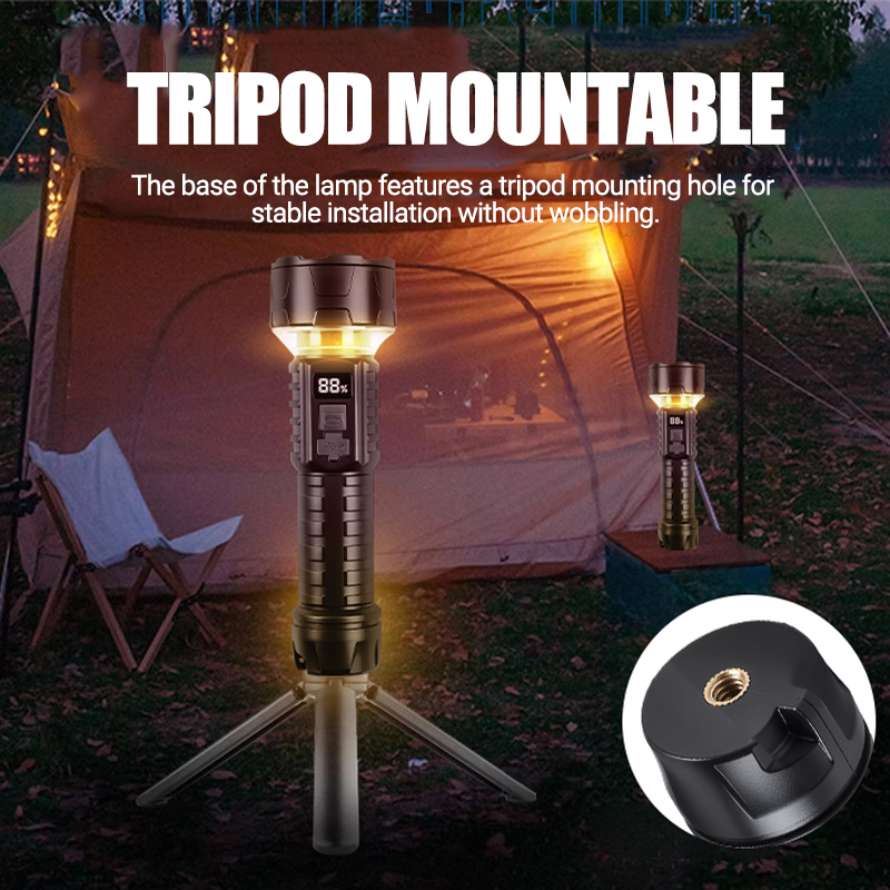 COB LED Flashlight Rechargeabl - Outdoor Lighting Portable avaliação e preço