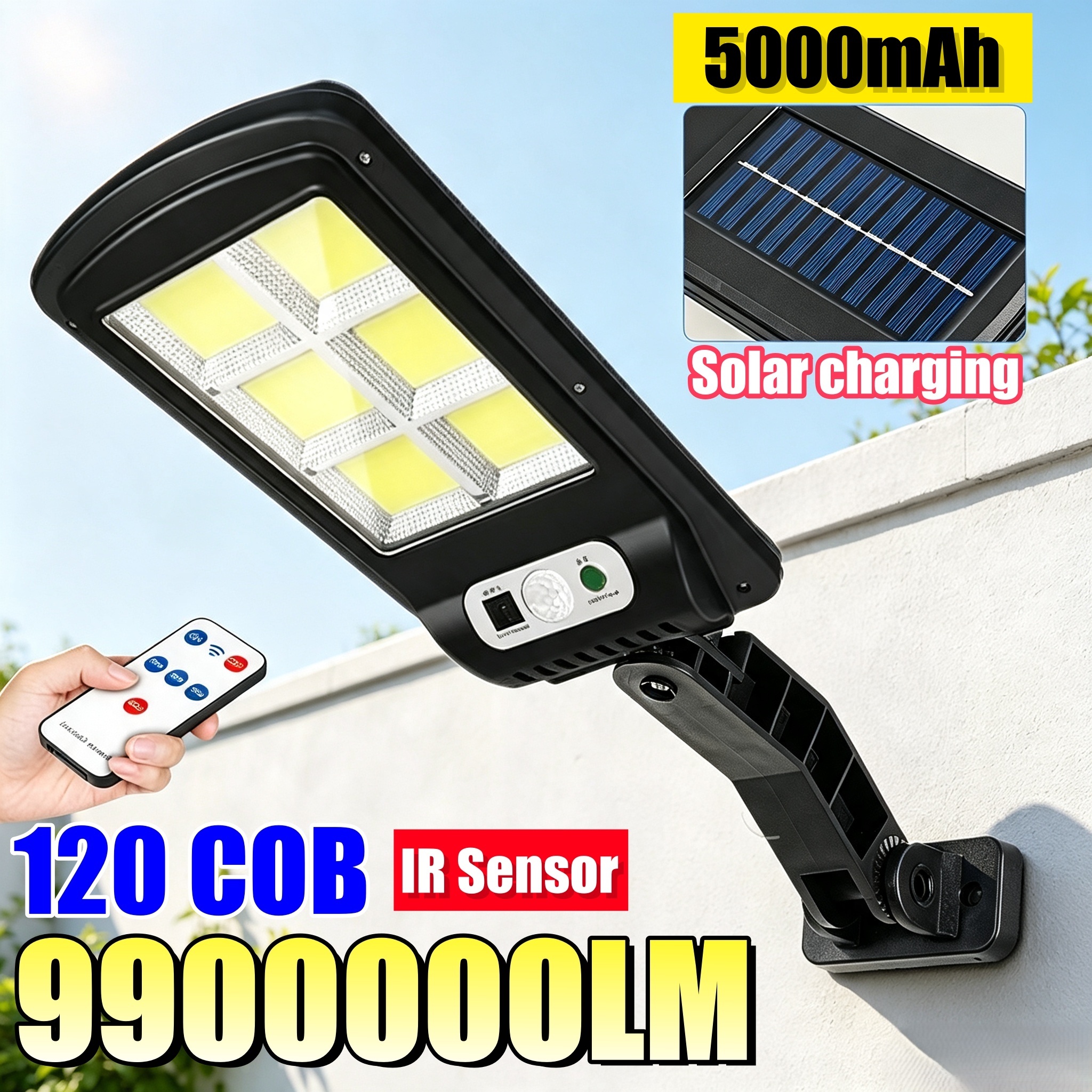 Solar Lights Outdoor 9900000LM - Outdoor Lighting No Electricity avaliação e preço