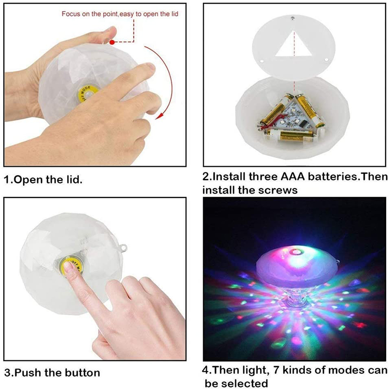 Floating Underwater Light RGB  - Pond Light Submersible avaliação e preço