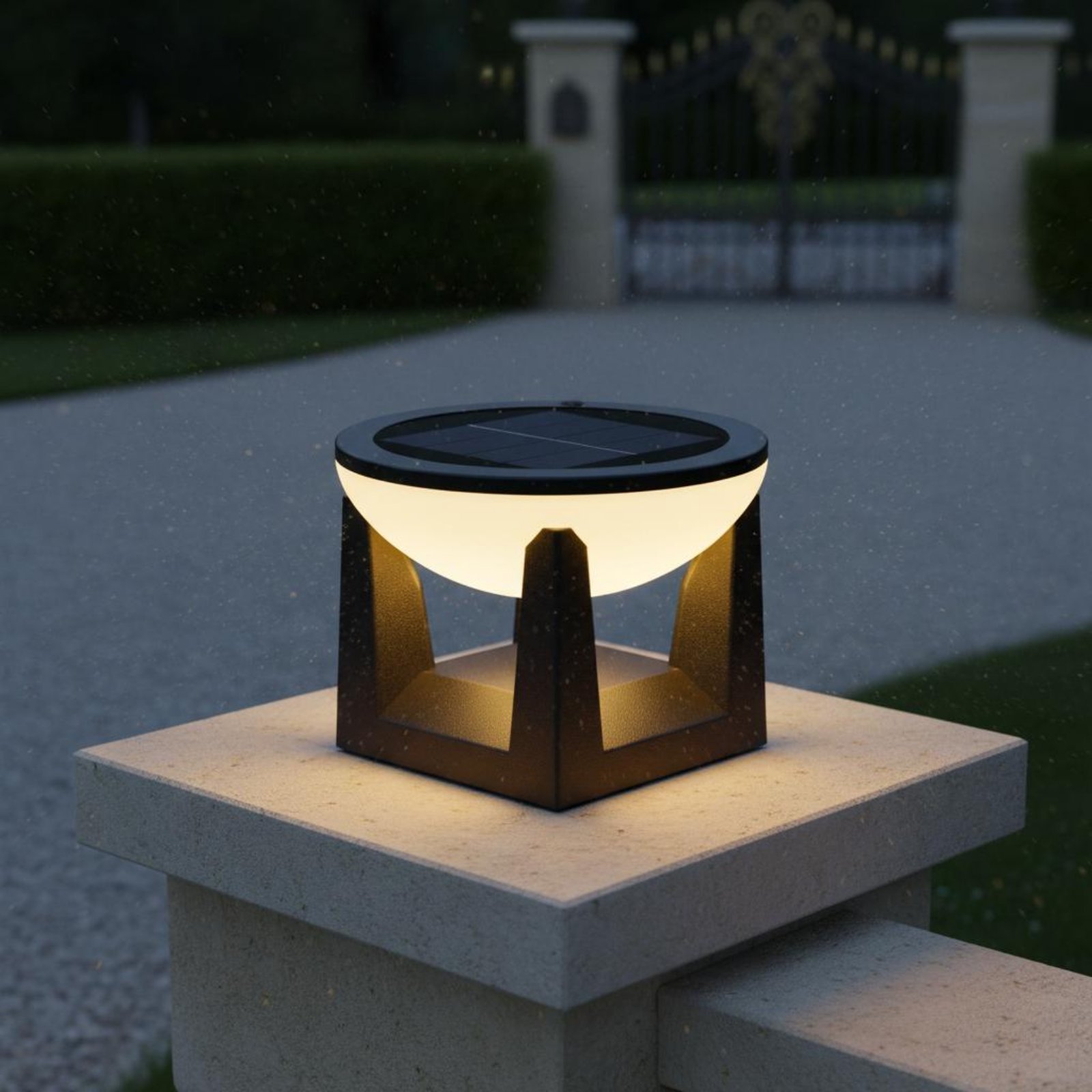Solar Post Light Easy to Insta - Outdoor Lighting Install avaliação e preço