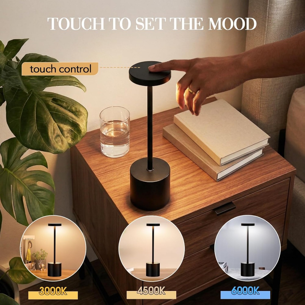 Cordless Table Lamp Set 5000mA - Outdoor Lighting Portable avaliação e preço