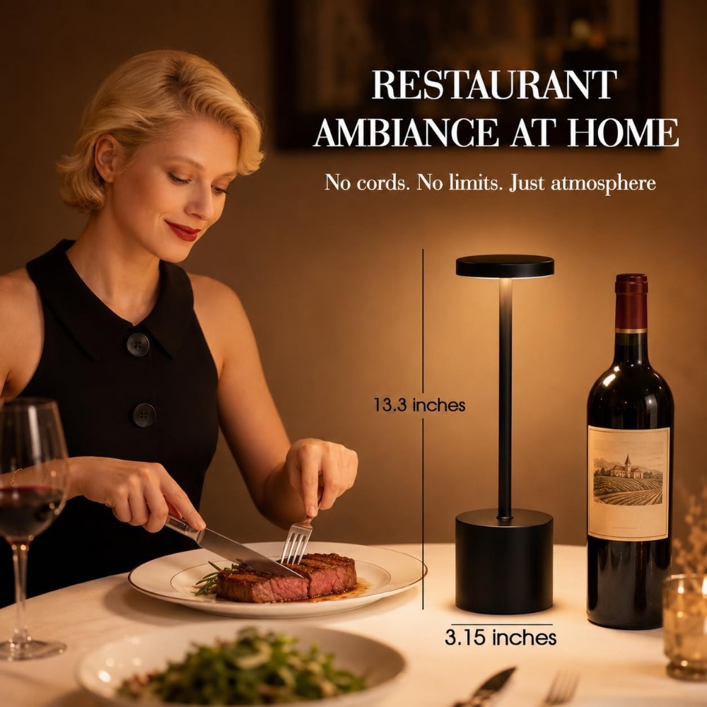 Cordless Table Lamp Set 5000mA - Outdoor Lighting Portable avaliação e preço