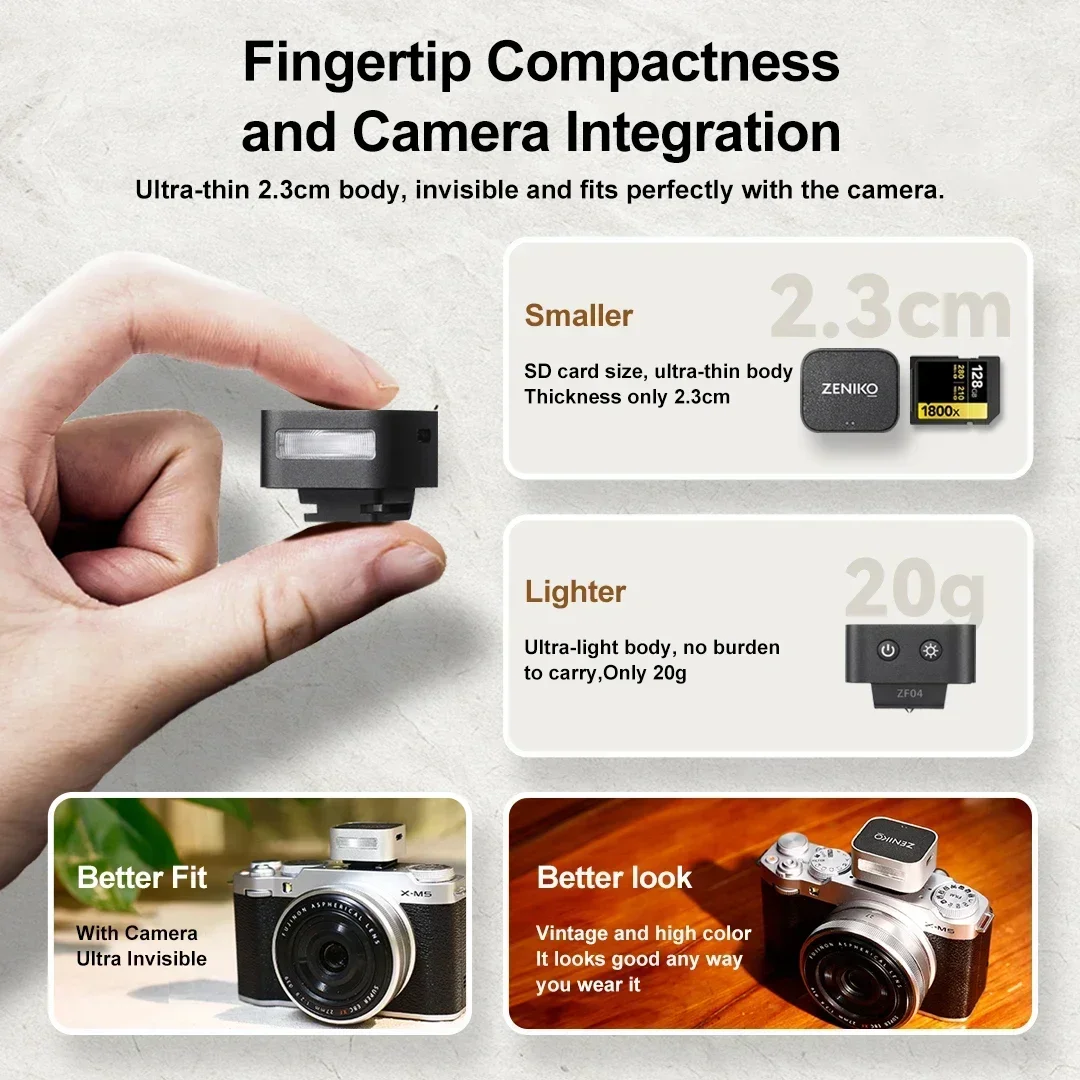 ZENIKO ZF04/ZF08 Mini Camera F - Outdoor Lighting Video avaliação e preço