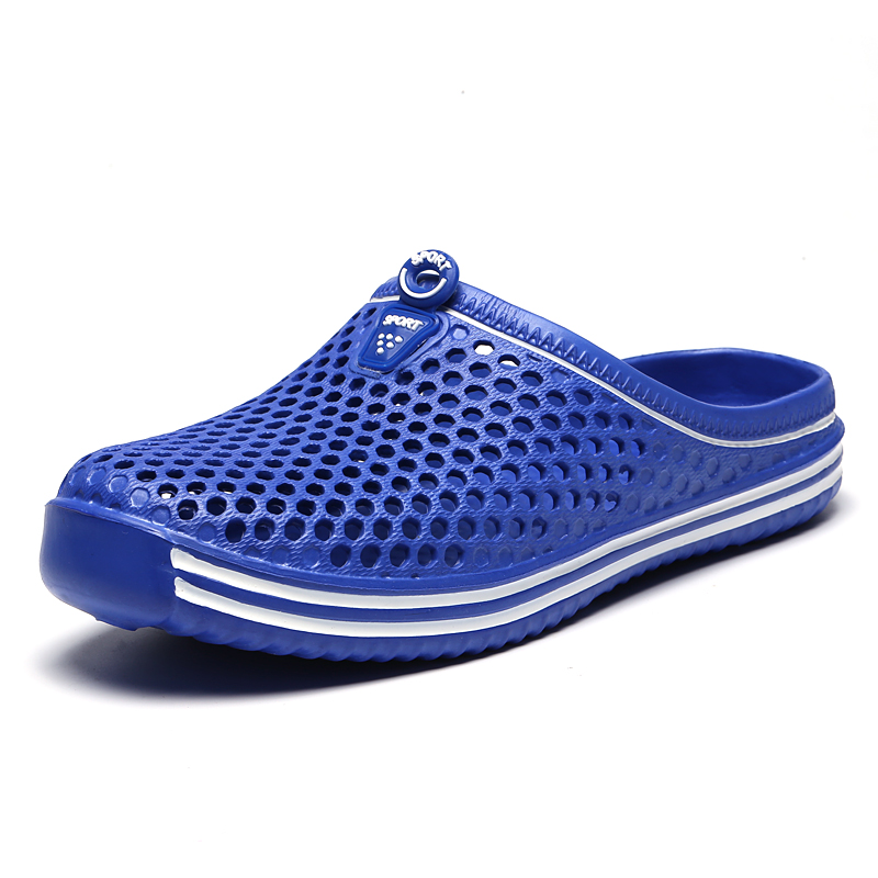 Summer Men Solid Color Sandals - Outdoor Lighting For Your Home avaliação e preço