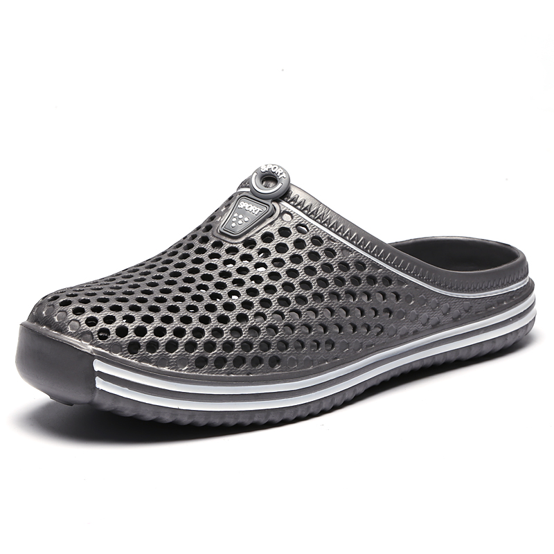 Summer Men Solid Color Sandals - Outdoor Lighting For Your Home avaliação e preço
