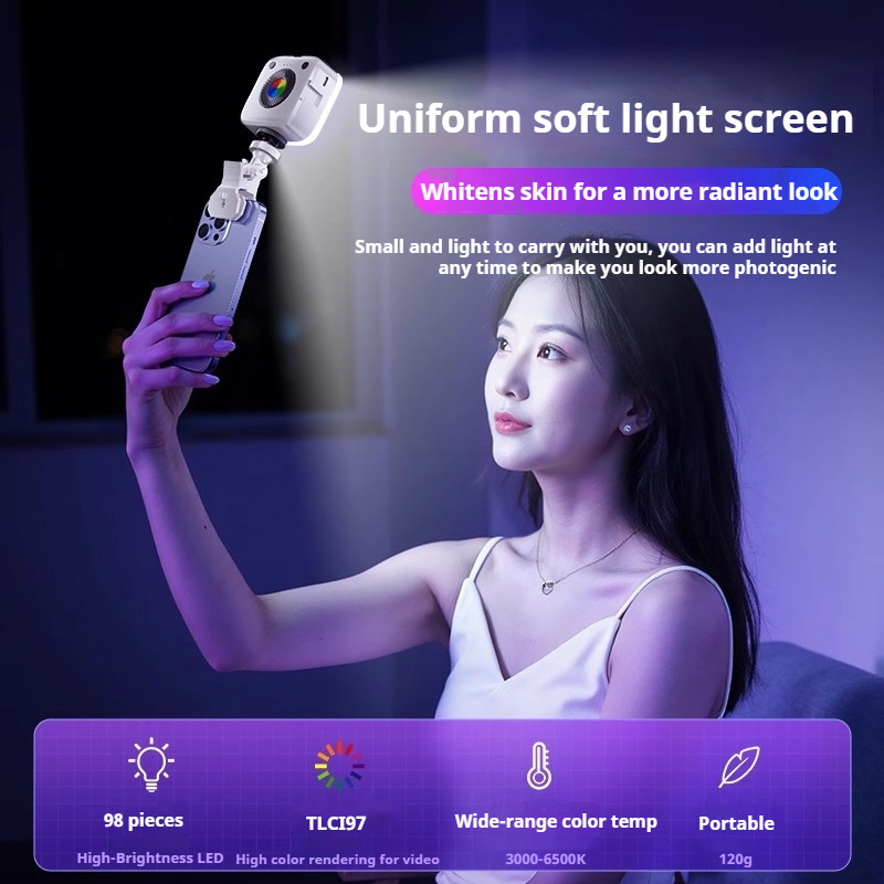 Mini RGB LED Video Fill Light  - Outdoor Lighting Video avaliação e preço