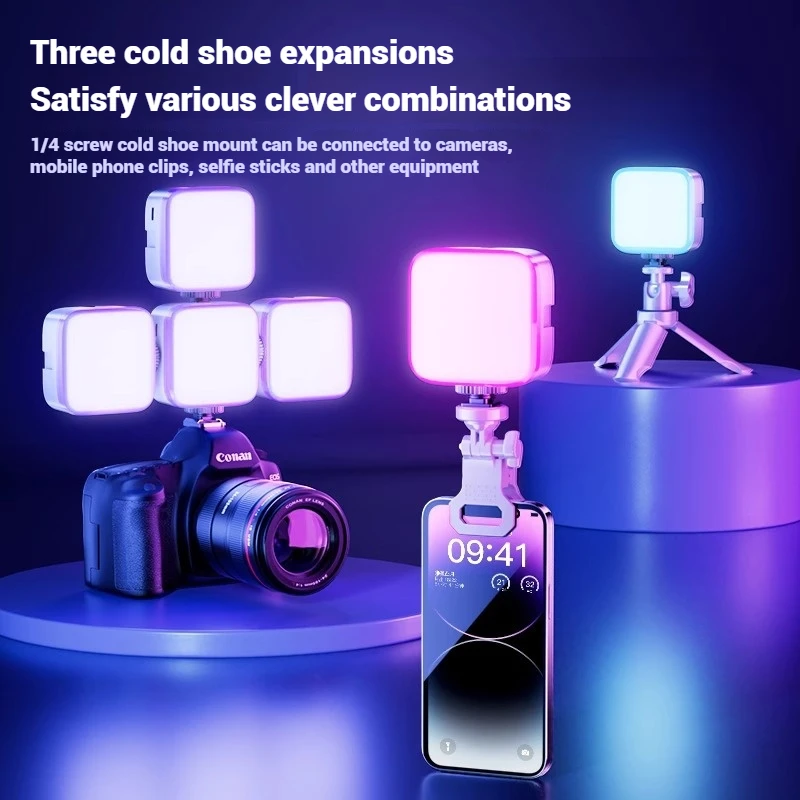 Mini RGB LED Video Fill Light  - Outdoor Lighting Video avaliação e preço