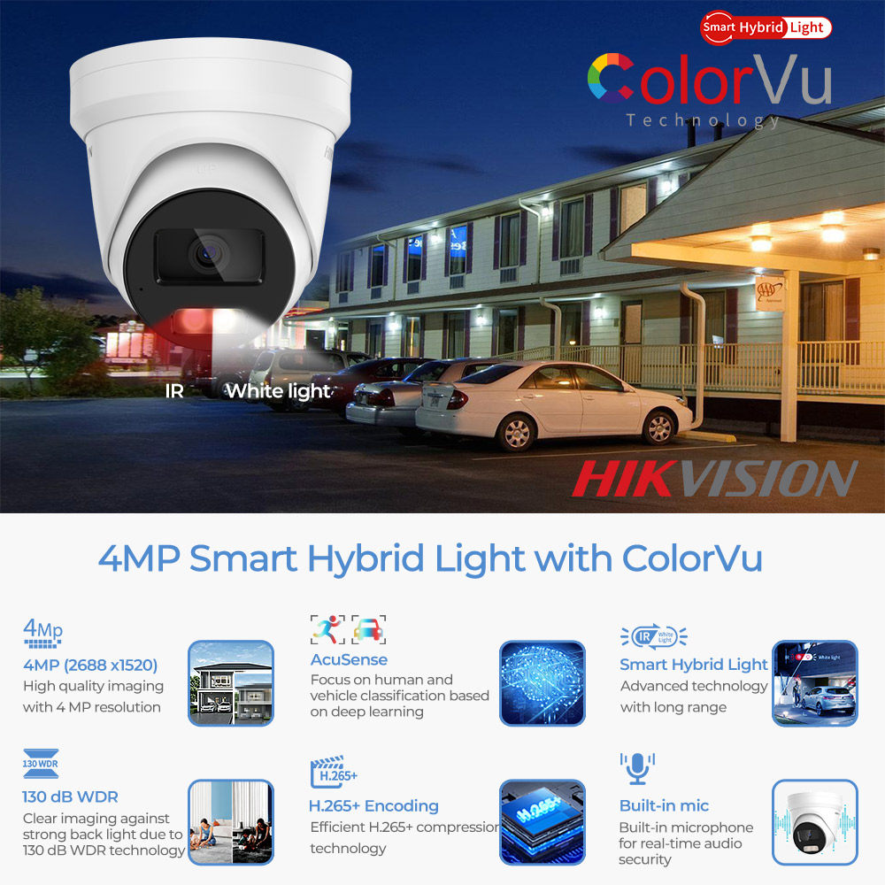 Hikvision DS-2CD2347G2H-LIU 4M - Outdoor Lighting No Electricity avaliação e preço