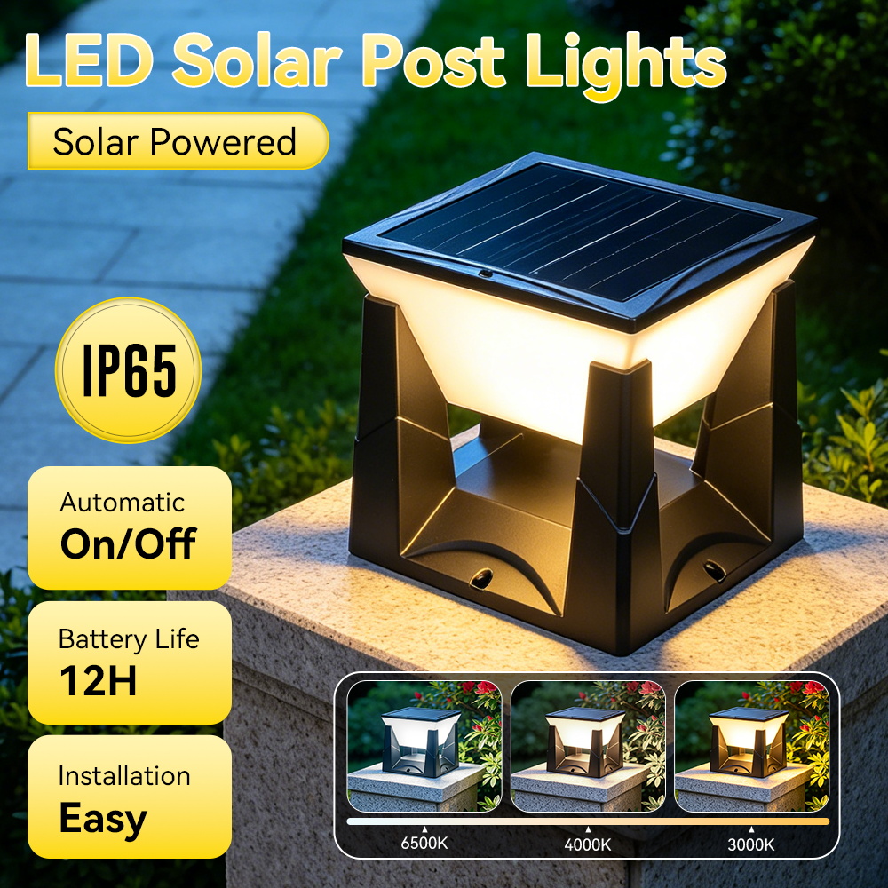 Waterproof LED Solar Pillar La - Outdoor Lighting Install avaliação e preço
