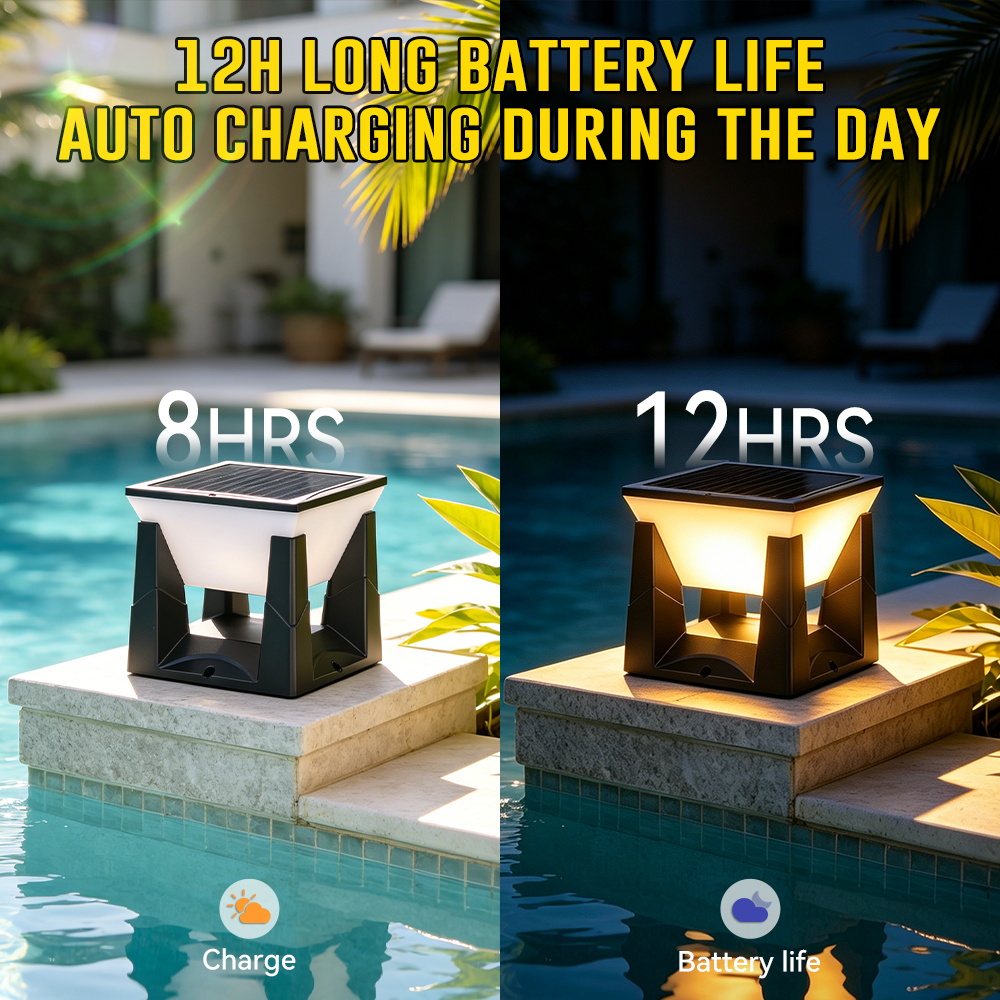 Waterproof LED Solar Pillar La - Outdoor Lighting Install avaliação e preço