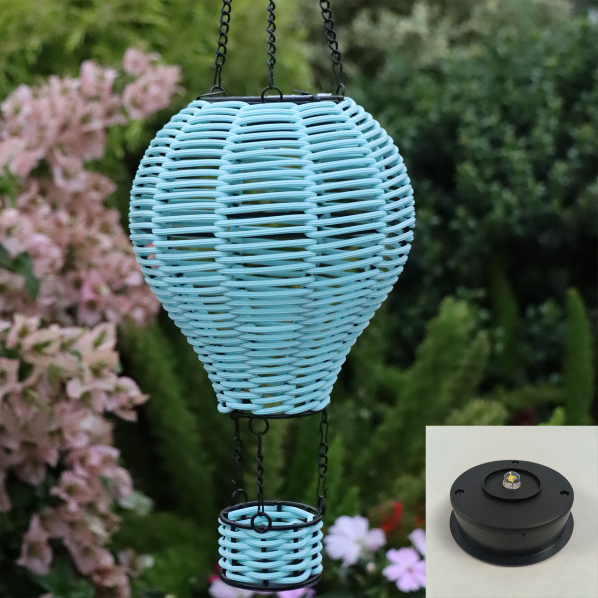 Handwoven Rattan Solar Chandel - Outdoor Lighting No Electricity avaliação e preço