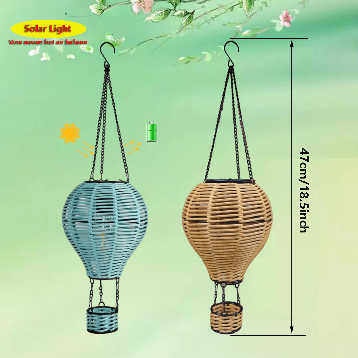 Handwoven Rattan Solar Chandel - Outdoor Lighting No Electricity avaliação e preço