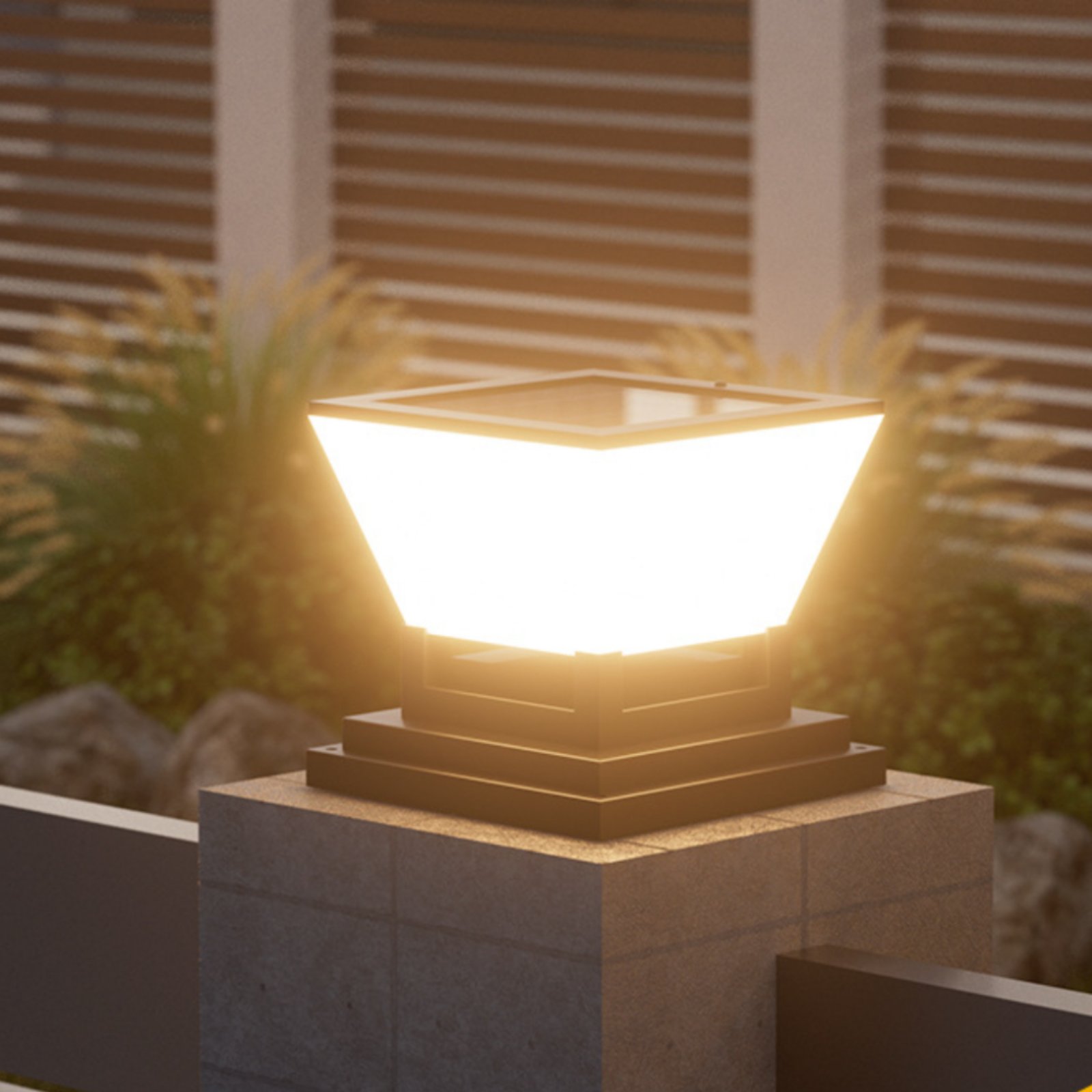 Solar Post Light Water Resista - Outdoor Lighting Install avaliação e preço